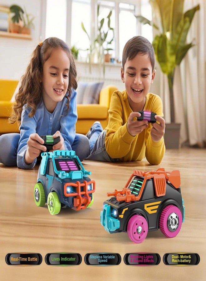 Winyea Tag RC Cars 2 Pack Remote Control Combat Cars: 2.4G Rechargeable | 360° Interactive Shooting Battle | Family Parent-Child and Party Fun | Toy for 6+ Year Old Boys Girls - Image 4